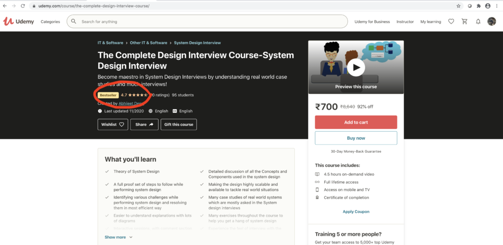 The Complete design interview course